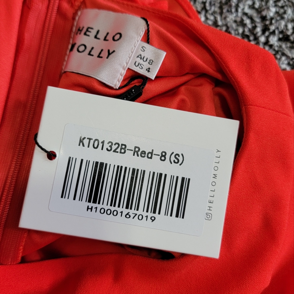 Hello Molly Red Ruffle Mini Dress - Picture 6 of 8